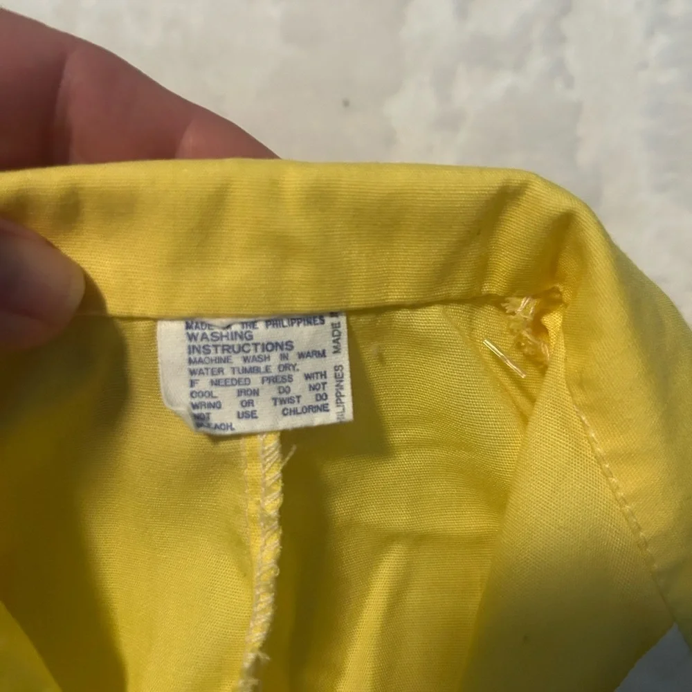 Yellow Kids Jumpsuit with Embroidered Donald Duck Design
